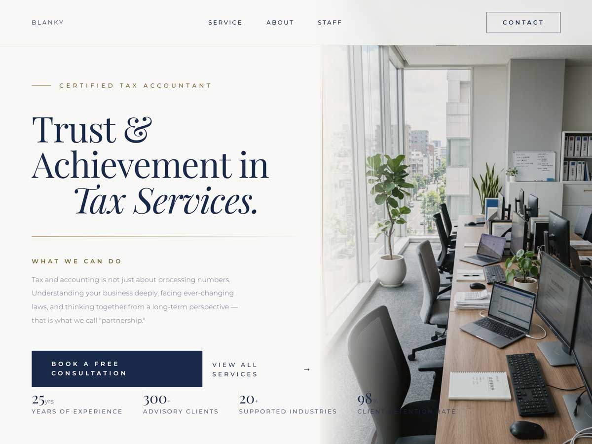 Blanky Work theme screenshot