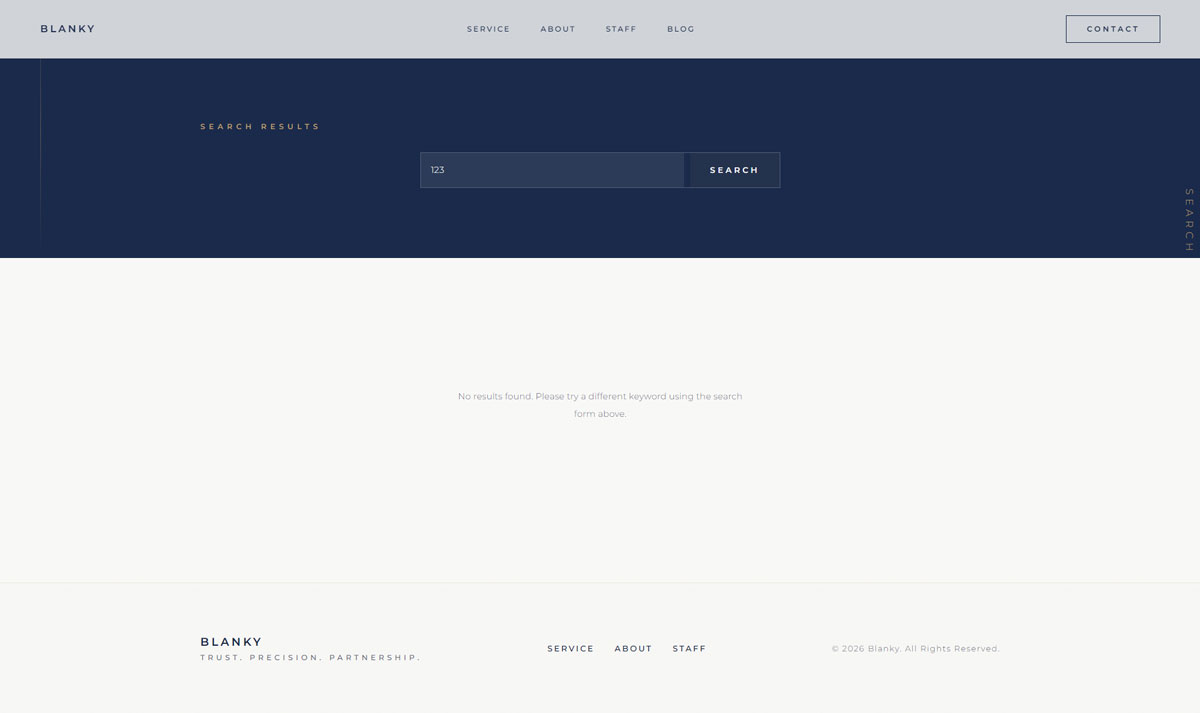 Search Results template preview