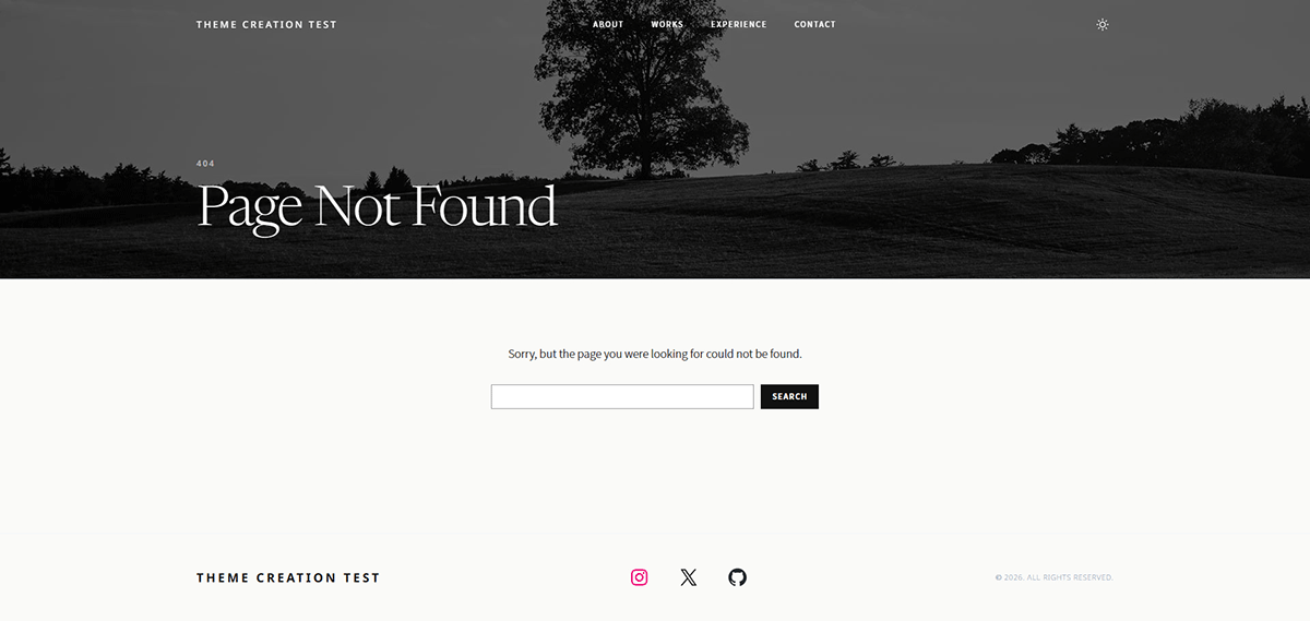 Blanky Studio 404 page